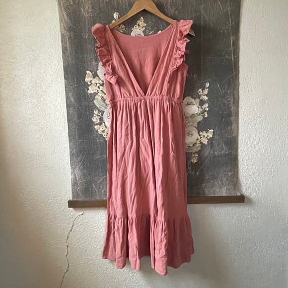 BA&SH Joyce Backless Midi Dress Size Medium - Picture 11 of 12